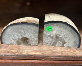 Amethyst bookends