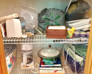 13 - Assorted Items on 2 Shelves