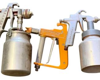 629 - 3 Assorted Paint Sprayers (Description): Used as is electric/electronic/mechanical item. No guarantee all components, untested.