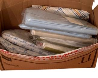 186 - Box Lot of Sheets & More