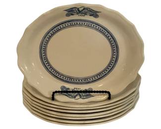 459 - 8 Syracuse Oval Plates / Platters - 12 x 9.5