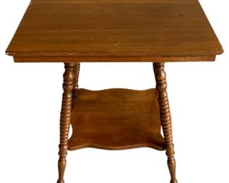 970 - Wood Parlor Table - 28.5 x 24 x 24