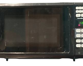 21 - Hamilton Beach Microwave - 10.25 x 17.75 x 11 (Description): Used as is electric/electronic/mechanical item. No guarantee all components, untested.
