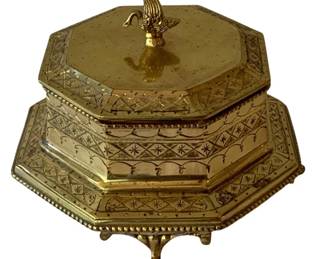 27 - Brass Trinket Box - 5 x 7