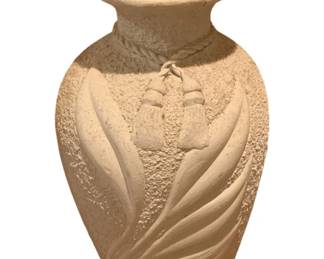 324 - Ceramic Vase - As Is/Cracked - 20.5" Tall