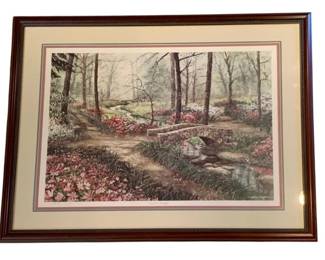 85 - Framed Print "Seasons Delight" - Signed #210/750 (Description): W. Mangum 37 x 29