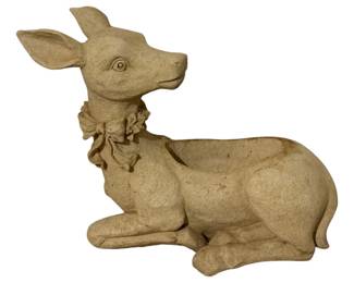 668 - Plaster Deer Planter - 16 x 21 x 8