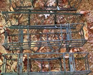 520 - 4 Metal Window Box Planter Racks - 5.5 x 24 x 7