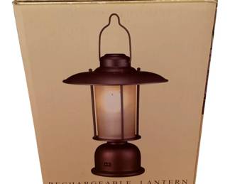 187 - Rechargeable Lantern in Box (Description): Used as is electric/electronic/mechanical item. No guarantee all components, untested.