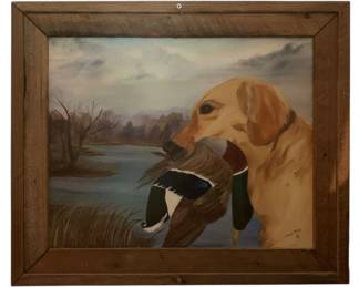 618 - Framed Oil on Board, signed - 21 x 28.5