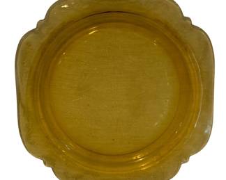 405 - Amber Depression Glass Dish - 10.5"