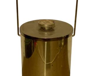 650 - Vintage Brass Tone Ice Bucket - 18 x 12