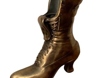 203 - Victorian Boot Vase / Planter - 9" Tall