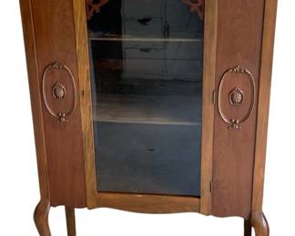 972 - Antique Wood Cabinet by Gettysburg Furniture Co (Description): 38 x 16.5 x 14.5