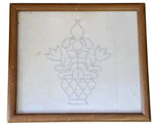 697 - Framed Needlepoint - 13 x 15.5