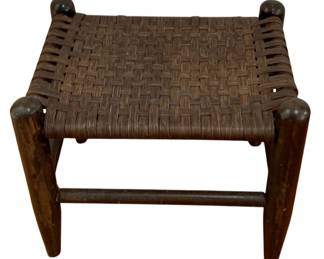 124 - Antique Stool - 12 x 14 x 10.5