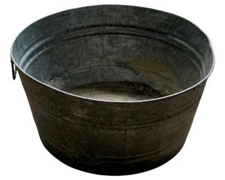 502 - Metal Wash Tub - 10.5 x 21