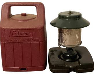 603 - Coleman Lantern w/ plastic case - 13"