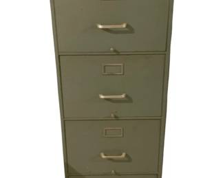605 - Metal Filing Cabinet - 54 x 26 x 18
