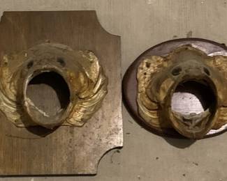 613 - 2 Open Mouth Fish Wall Mounts - 13 x 11
