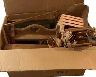 705 - Box Lot of Assorted Wood Items