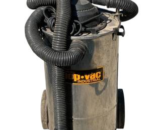 814 - Industrial Wet/Dry Shop Vac w/ hose - 40 x 27 x 30 (Description): Used as is electric/electronic/mechanical item. No guarantee all components, untested.