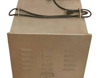 337 - Sausage Maker Inc. Stainless Steel Food Dehydrator (Description): 18 x 20 x 17.5 - this does turn on and heats up - spot welding on the bottom right corner needs a small repair. Used as is electric/electronic/mechanical item. No guarantee all components, untested.