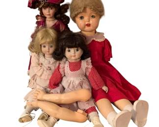 201 - Assorted Vintage Dolls