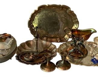 100 - Assorted Silverplated Items