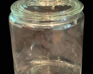 22 - Glass Store Jar w/ Lid - 10 x 7