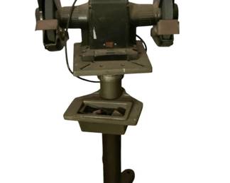 797 - 1hp Industrial Rated Grinder - 49.5 x 21 x 12 (Description): Used as is electric/electronic/mechanical item. No guarantee all components, untested.