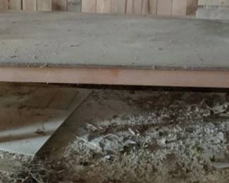 534 - Primitive Wood Table - 30.5 x 120" x 48"