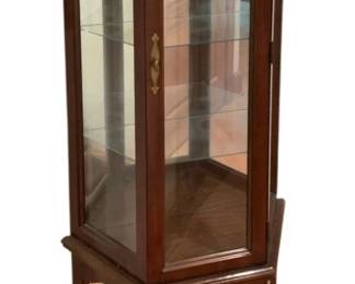 179 - Curio Cabinet - 72.5 x 29.5 x 13 (Description): Used as is electric/electronic/mechanical item. No guarantee all components, untested.