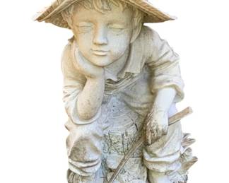 303 - Boy Statue - 19 x 9 x 10