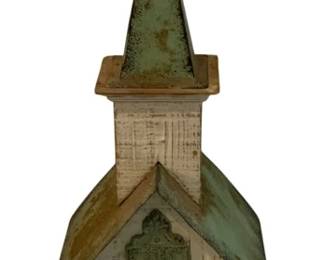 373 - Wood Birdhouse - 18 x 6.25 x 5.5