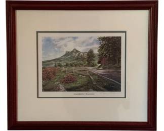 3 - Framed Print "Grandfather Mountain" - Signed (Description): William Mangrum 14 x 16