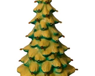 702 - Lighted Plastic Christmas Tree - AS IS - 22" tall (Description): Used as is electric/electronic/mechanical item. No guarantee all components, untested.