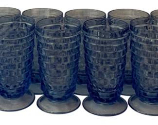40 - 12 Blue Footed Glasses - 6" Tall