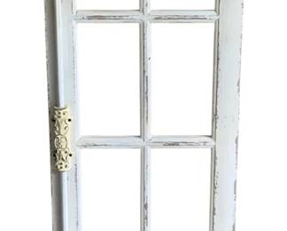 968 - Vintage Window Pane - no glass (Description): 52 x 18