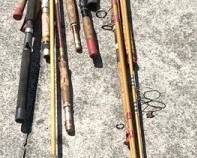 711 - Assorted Fishing Rods only, no reels