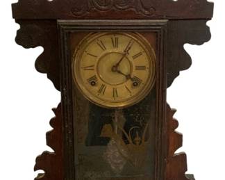 447 - Antique Mantle Clock - 21 x 14 x 4.5