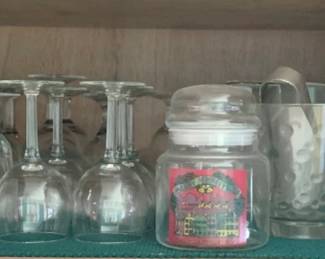 10 - Cabinet Lot of Assorted Glasses