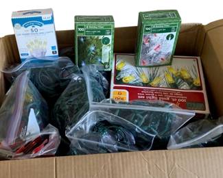 983 - Assorted String Lights & more (Description): Used as is electric/electronic/mechanical item. No guarantee all components, untested.