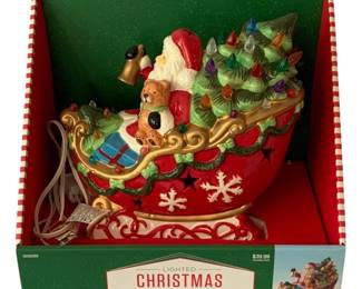 16 - Lighted Christmas Sleigh in Box (Description): Used as is electric/electronic/mechanical item. No guarantee all components, untested.