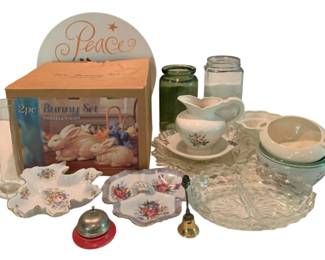 36 - Assorted Glass Decor Items