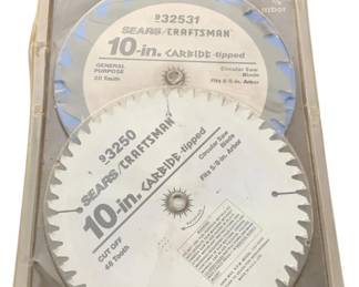 770 - Craftsman 10" Carbide Saw Blades