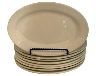 479 - 9 Buffalo China Plates / Platters - 11.5 x 8
