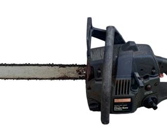 806 - Craftsman Gas Powered Chain Saw - 11 x 29 x 9 (Description): 2.0 cid / 33cc engine Used as is electric/electronic/mechanical item. No guarantee all components, untested.