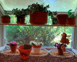 33 - Assorted Planters w/ Plants