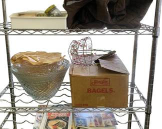 732 - Assorted Items on 3 shelves
